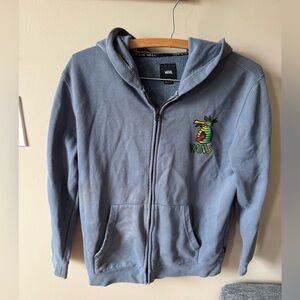 Vans buzz off the wall Blue Zip-Up Hoodie